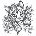 cat paw neotraditional flash tattoo design tattoo design idea