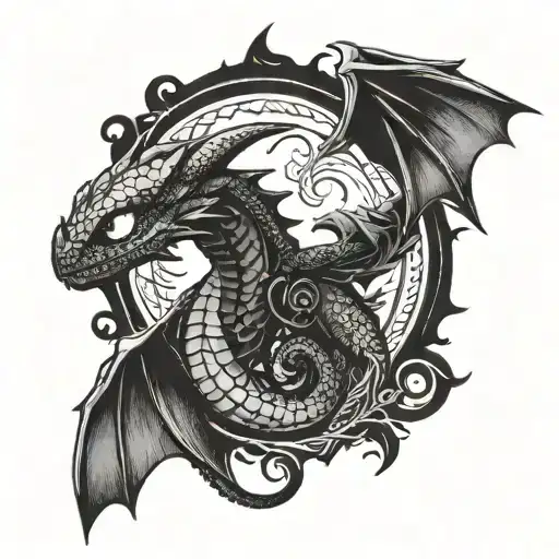how to train your dragon tattoo design idea