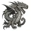 how to train your dragon tattoo design idea