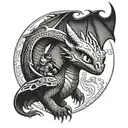 how to train your dragon tattoo design idea