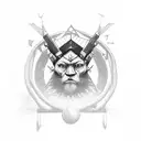 Strength Wisdom Charm Enigma with rooting values tattoo design idea