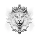 Strength Wisdom Charm Enigma with rooting values tattoo design idea