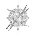 Trident tattoo design idea