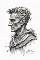Julius Caesar tattoo design idea