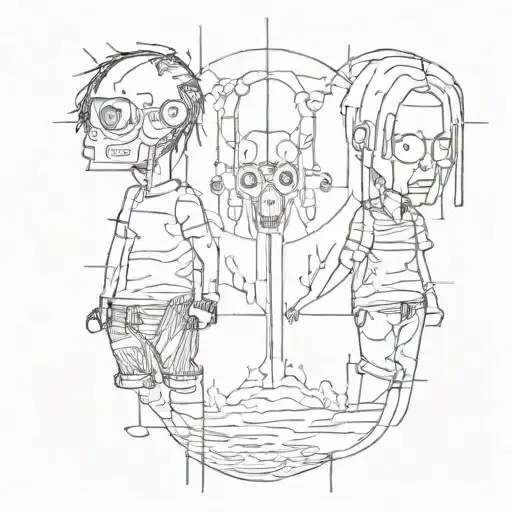 Radiohead Band tattoo design idea