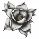 magnolia flower tattoo design idea