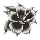 magnolia flower tattoo design idea