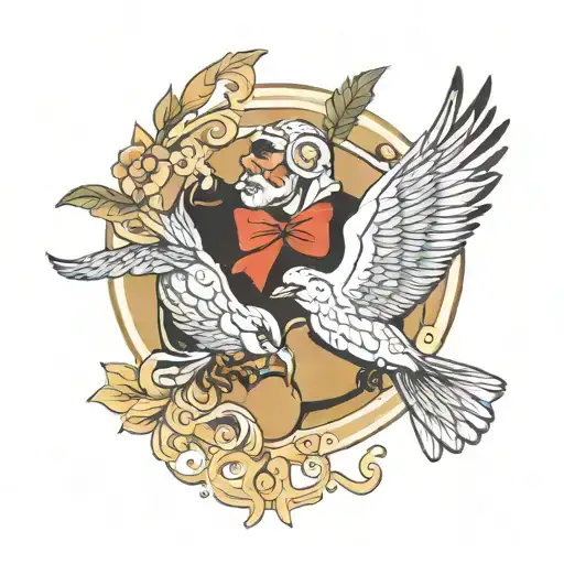 cheff and eros tattoo design idea