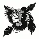 indigenous tattoo design idea