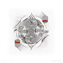 Kintsugi tattoo design idea