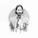 john wick  tattoo design idea