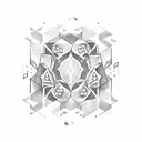 dice and cards tattoo design idea