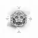 dice and cards tattoo design idea