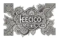 "hecho en Mexico" logo with Mexican I para toon inside tattoo design idea