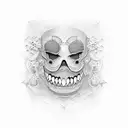 tooth  tattoo design idea