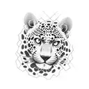 Rose negra pantera jaguar tattoo design idea