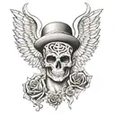 heavenly gates to hell tattoo design idea