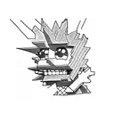 minecraft stitch bart simpson tattoo design idea