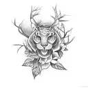 goth nature  tattoo design idea