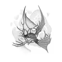 goth nature  tattoo design idea