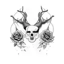 goth nature  tattoo design idea