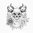 goth nature  tattoo design idea