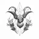 goth nature  tattoo design idea