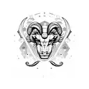 aries zodiac tattoo design idea