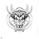 aries zodiac tattoo design idea