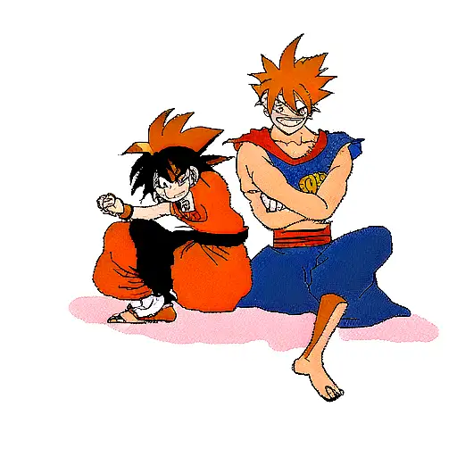 Goku Luffy Naruto Ichigo separate tattoo design idea