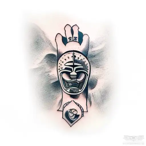 Sparta men with family tatto on his hand tattoo design idea