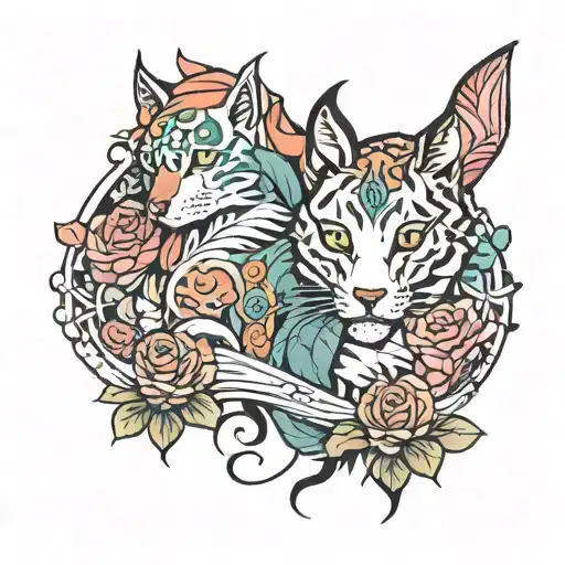 N and M tattoo design idea