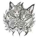 N and M tattoo design idea