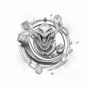 family, hardwork, struggle  tattoo design idea