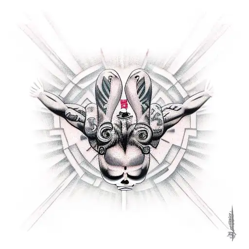 parallel gymnast tattoo design idea