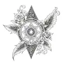 memorial tattoo alexis  wiccan  no roses  tattoo design idea