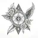 memorial tattoo alexis  wiccan  no roses  tattoo design idea