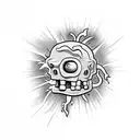 plants vs zombies peashooter if he was badass tattoo design idea
