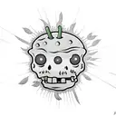 plants vs zombies peashooter if he was badass tattoo design idea