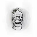 homer simpson evil tattoo design idea