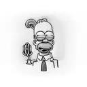 homer simpson evil tattoo design idea