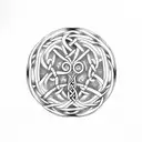Celtic tree of life with a Celtic knot and claddagh in it  tattoo design idea