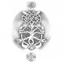 Celtic tree of life with a Celtic knot and claddagh in it  tattoo design idea