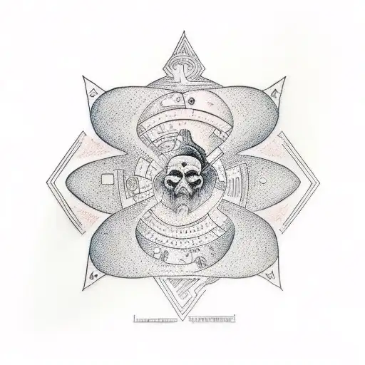  labyrinth, representing the complexity of the human mind tattoo design idea
