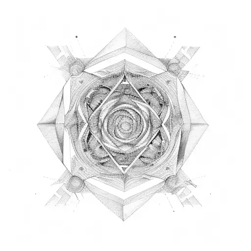 Create a blackwork tattoo of a labyrinth, representing the complexity of the human mind tattoo design idea