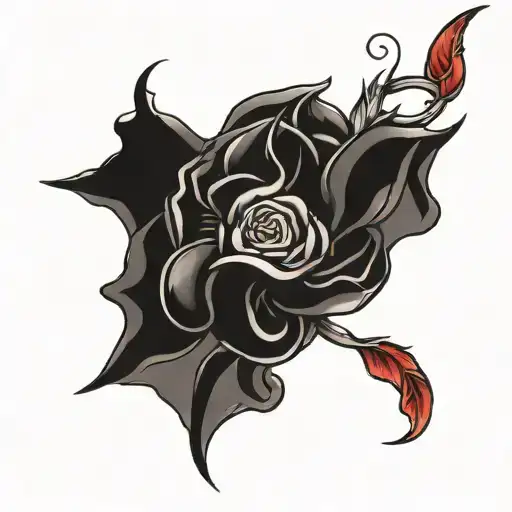 metal coming through skin  tattoo design idea