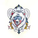 bear putin tattoo design idea