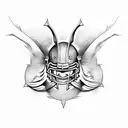 Create a tattoo design inspired by American football with a touch of Viking symbolism tattoo design idea