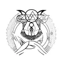 aquarius mix with taurus tattoo design idea