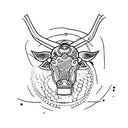 aquarius mix with taurus tattoo design idea